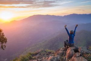 Woman on Mountain