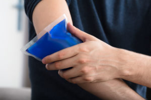 Ice Pack on Arm