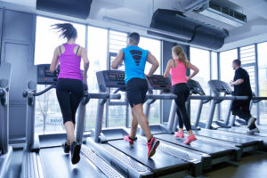 People Exercising in Gym